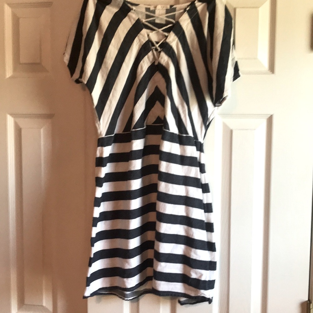 Pretty blue/white dress with stings